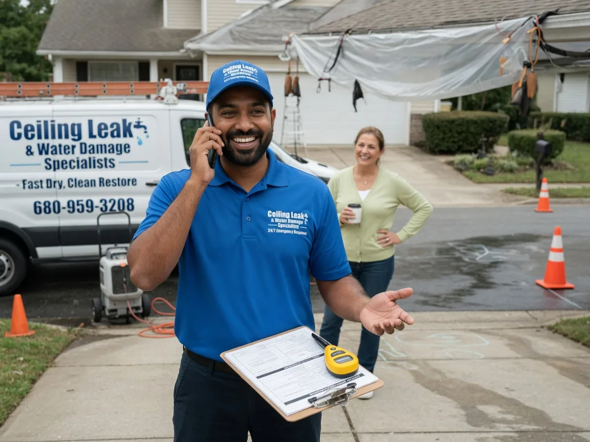 Ceiling Leak Cleanup Maryneal, TX FAQs